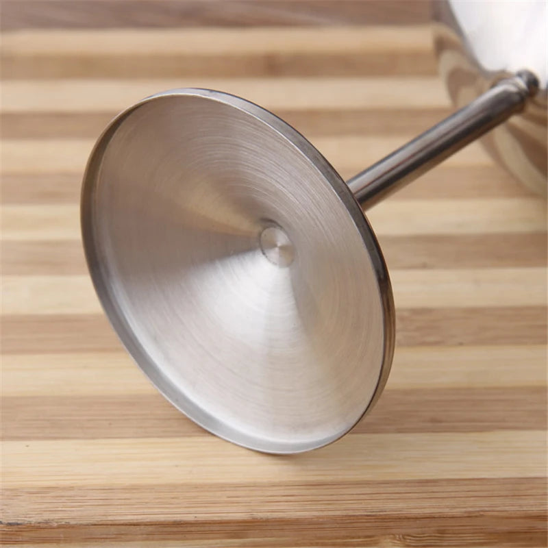 2Pcs Metal Wine Glasses