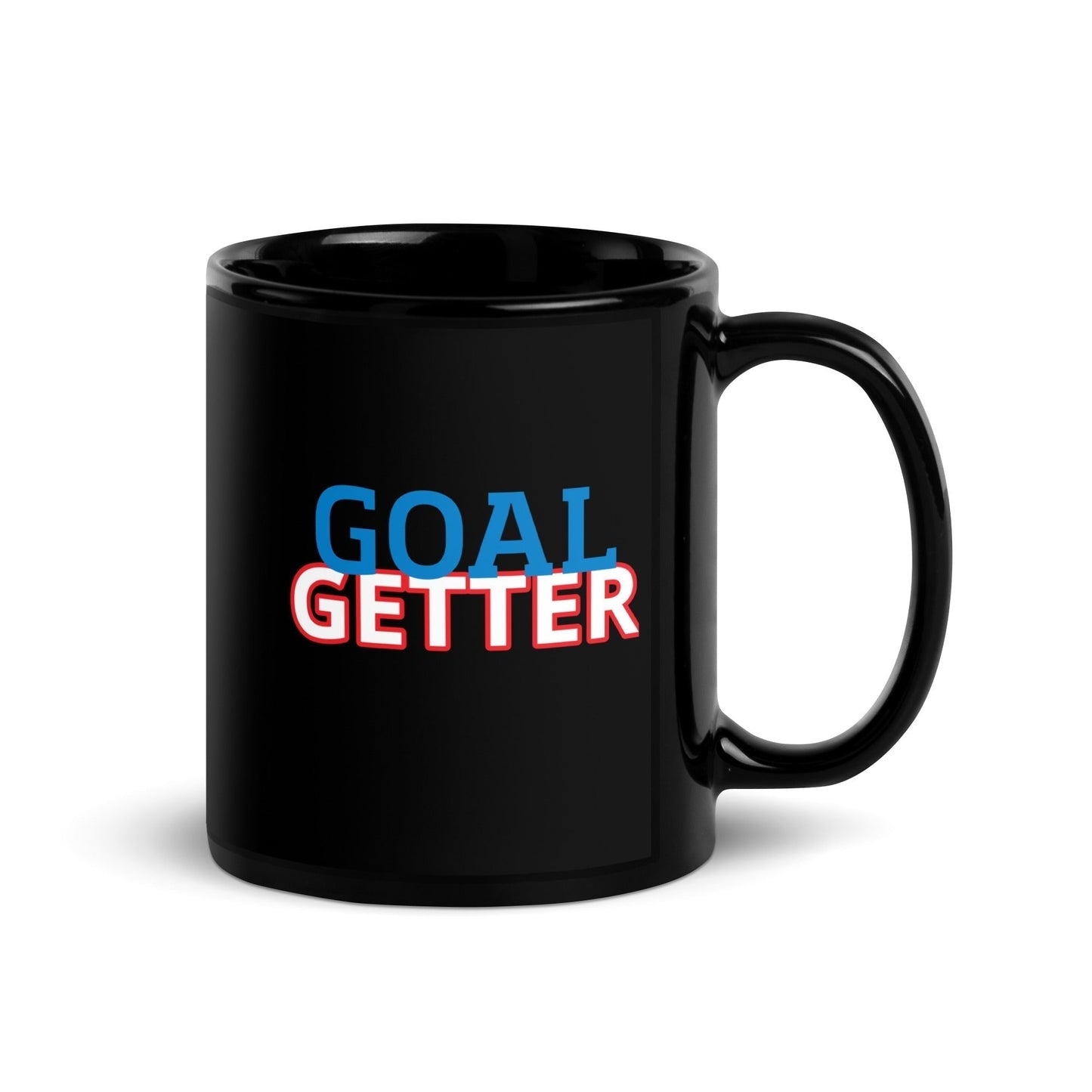 GOAL GETTER-Black Glossy Mug for Stylish, durable & ceramic mug with a glossy black finish