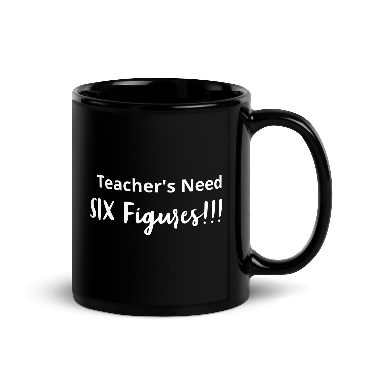 Teachers-Black Glossy Mug
