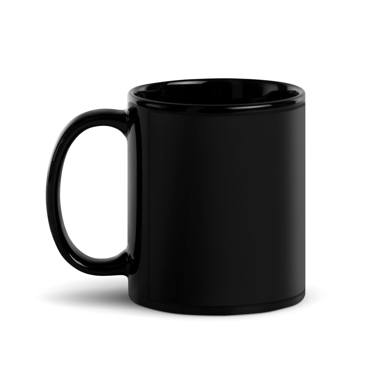 Initial B Black Glossy Mug