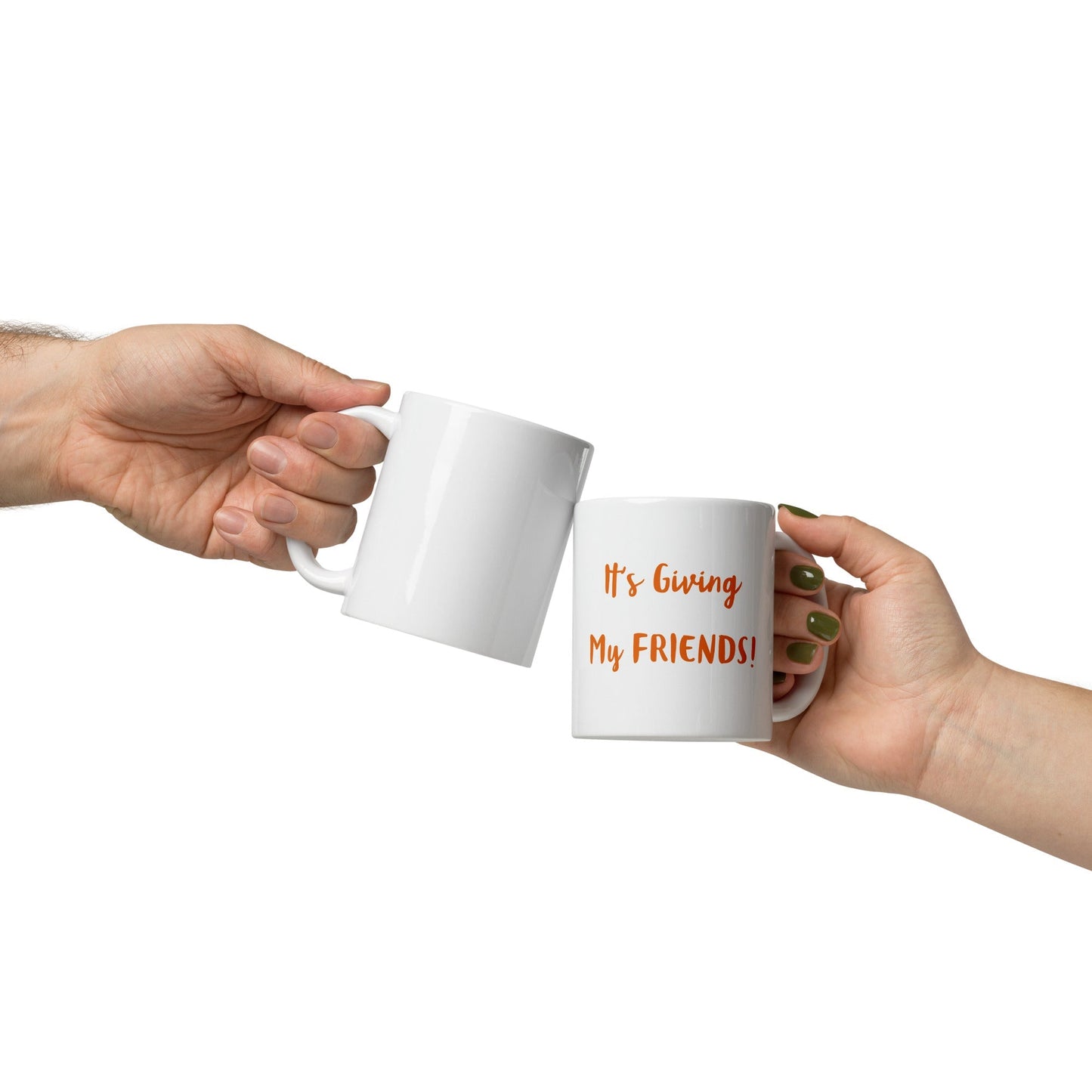 Friends Giving -White glossy mug