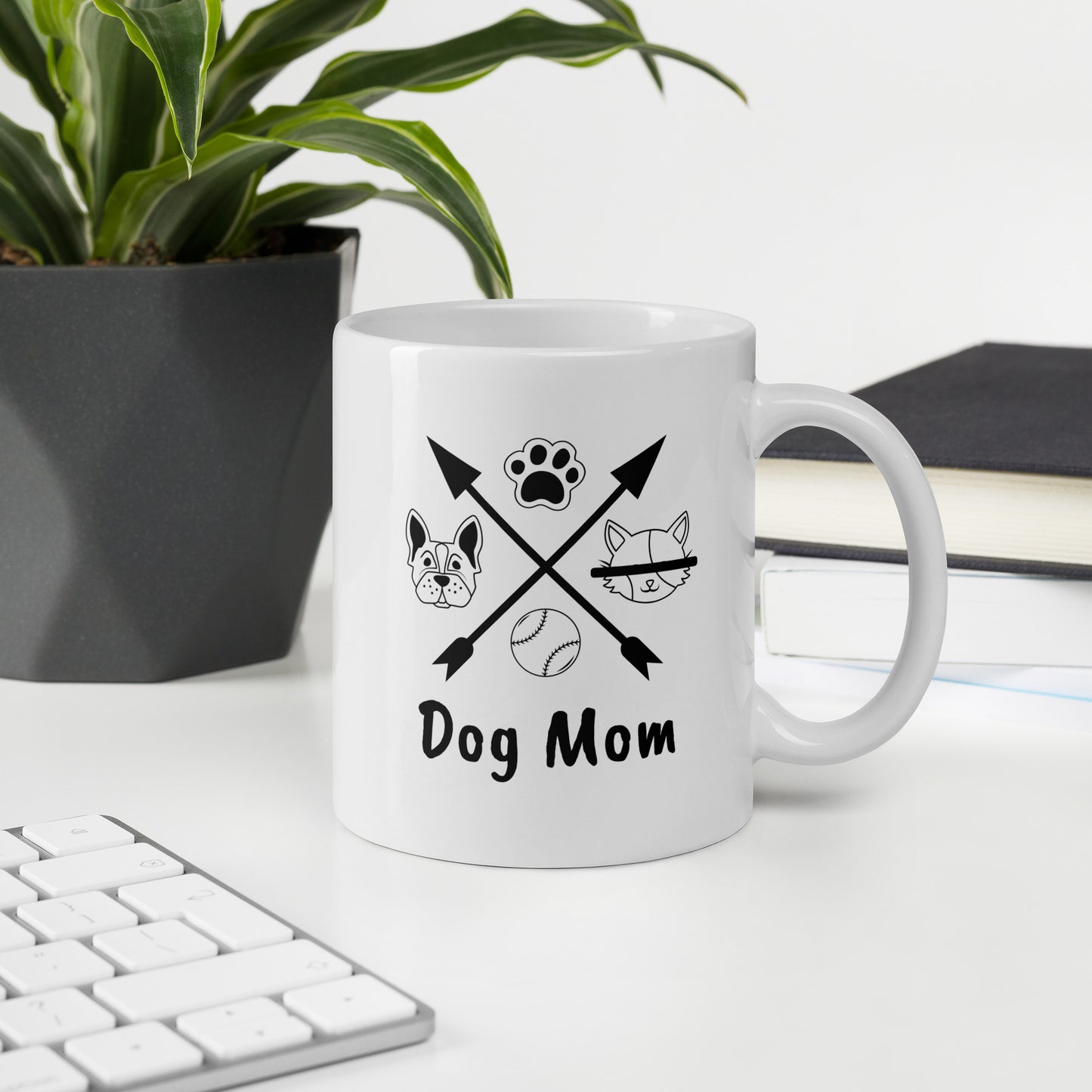 Dog Lover-White glossy mug