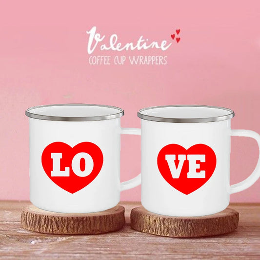 Valentine Enamel Mugs