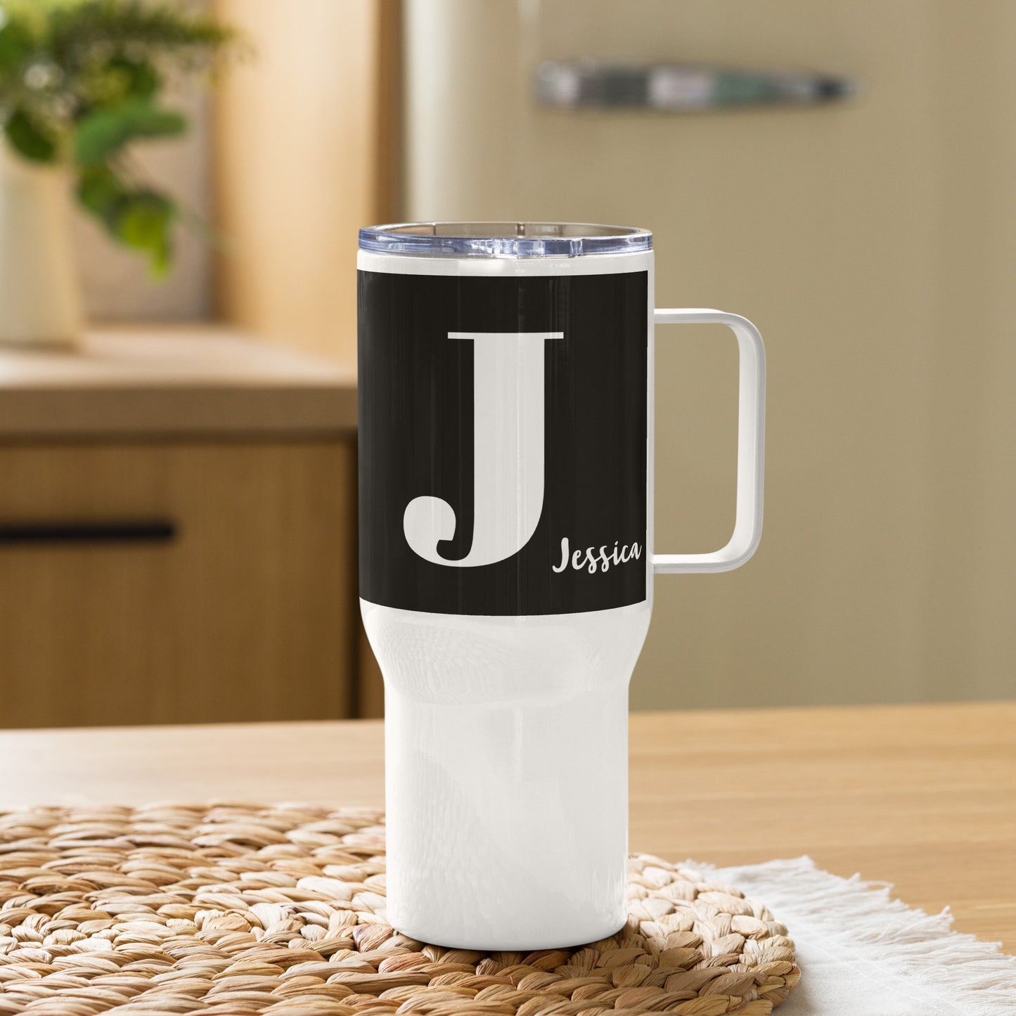 Jessica Travel mug with a handle