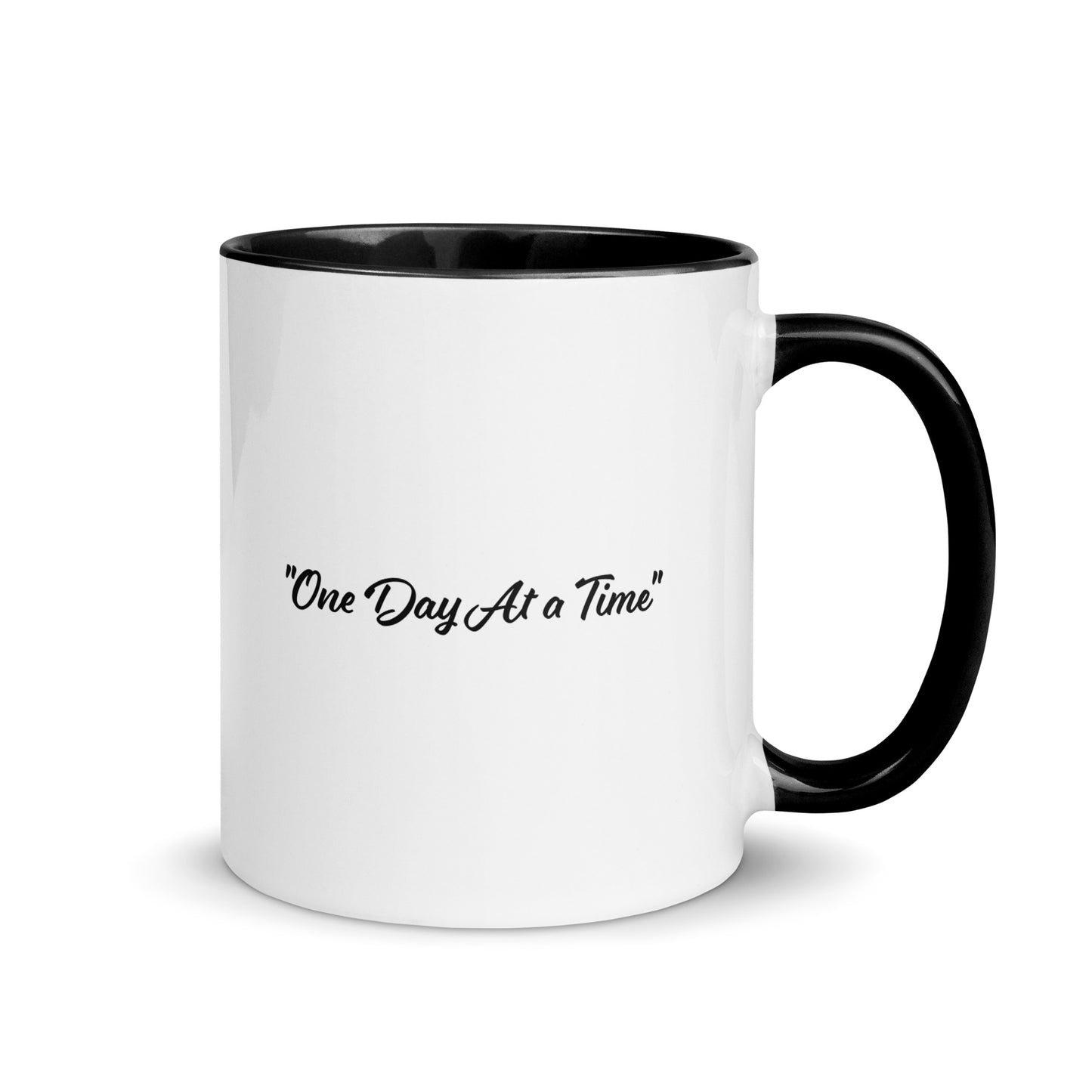 White "One Day At a Time Mug"