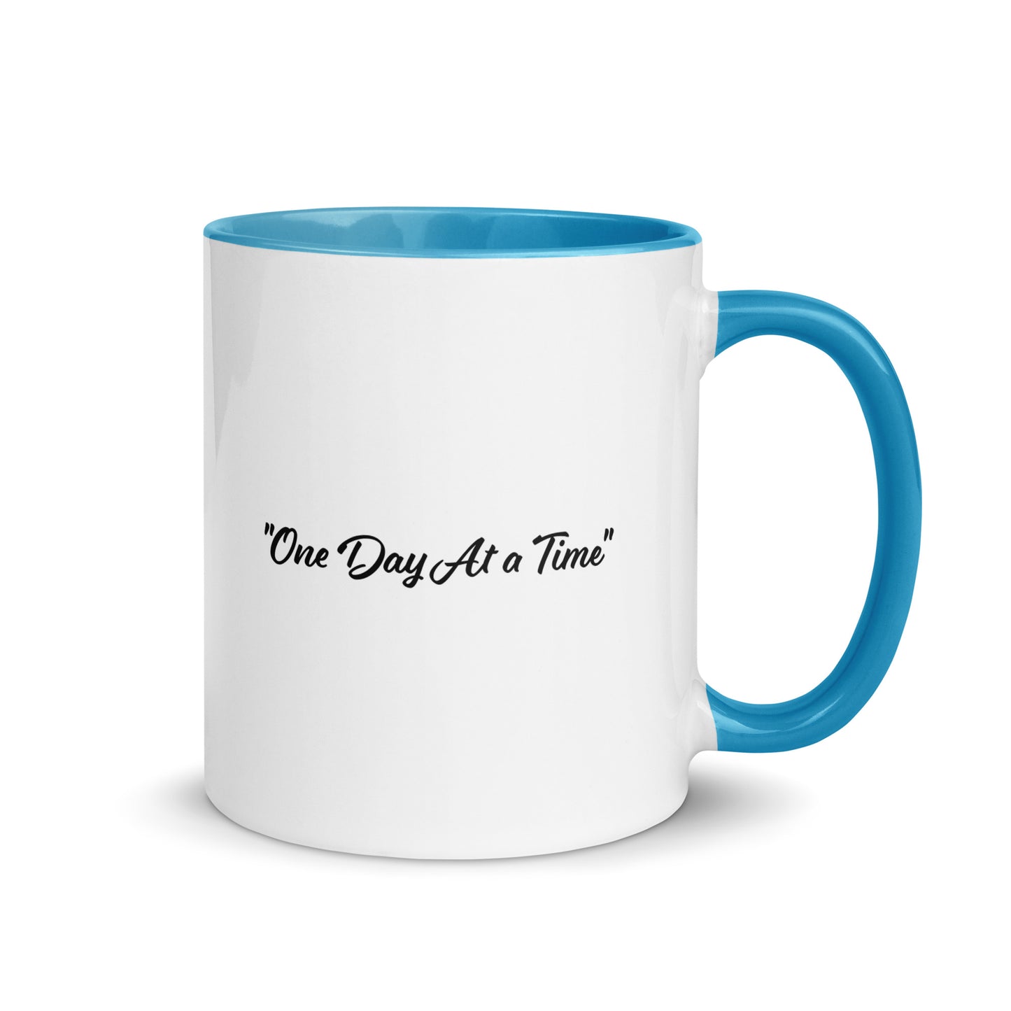 White "One Day At a Time Mug"